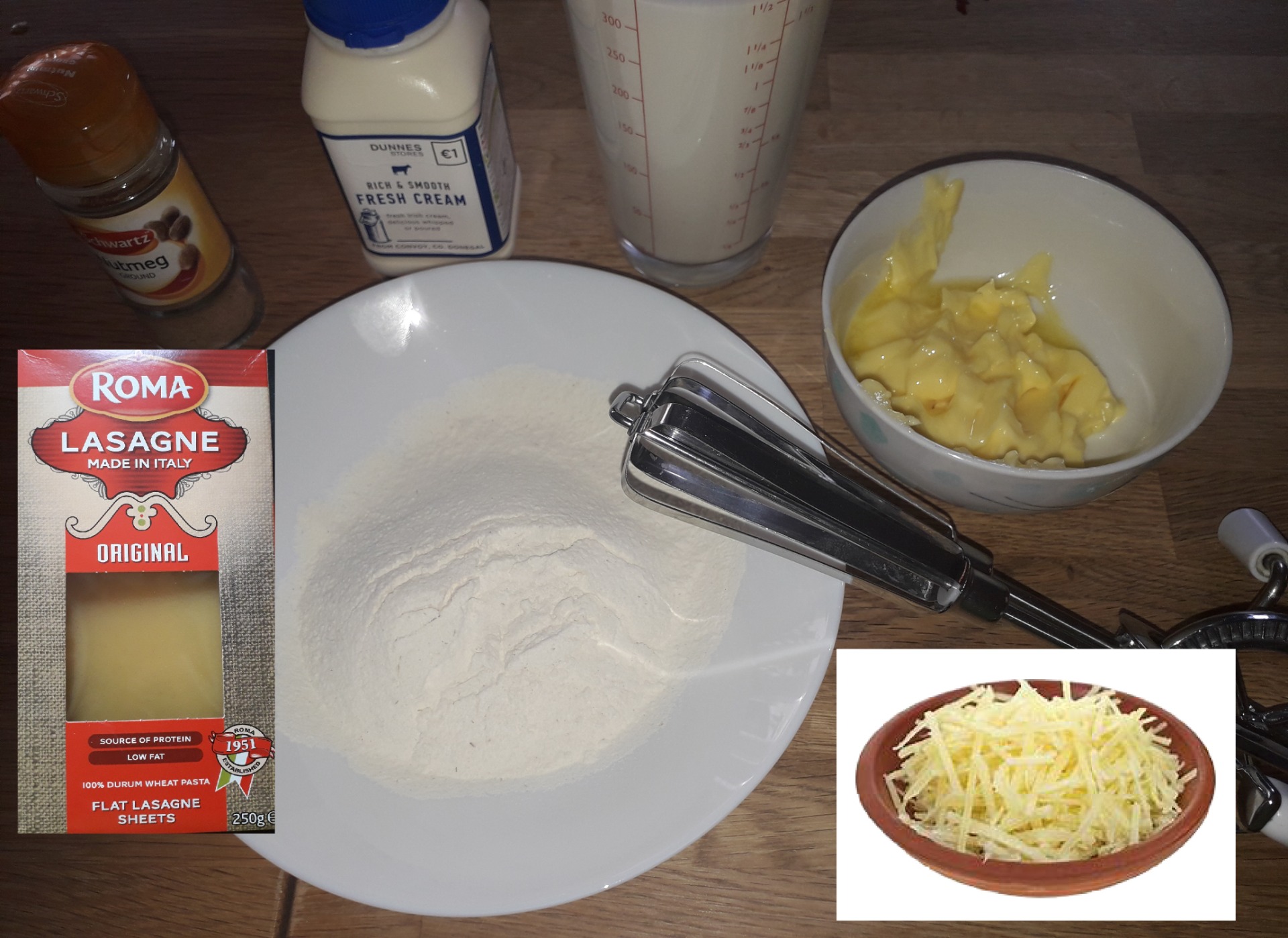 Cream Sauce Ingredients and other